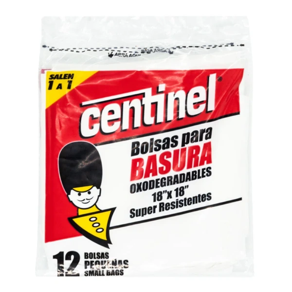 BOLSA 18X18 BLANCA CENTINEL 12