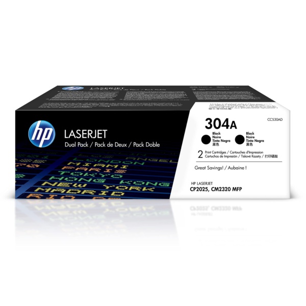 HP # 304A CC530A BLACK DUO PCK