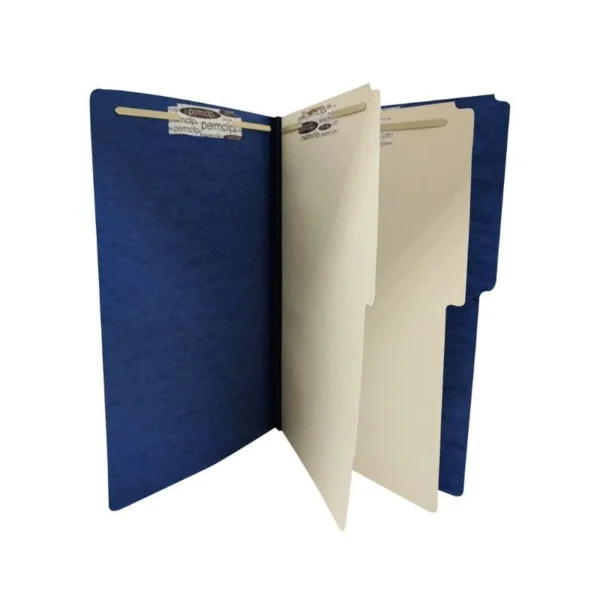 FOLDER LEGAL 6 GANCHOS AZUL