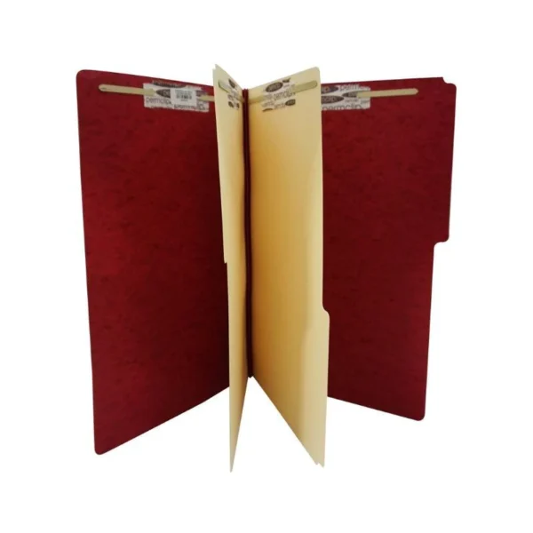 FOLDER LEGAL 6 GANCHOS MARRON