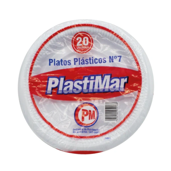 PLATO #7 PLASTICO (25U)