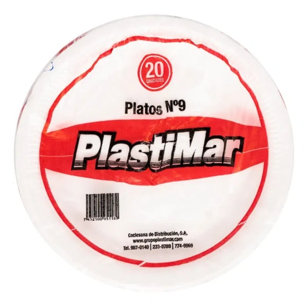 PLATO #9 PLASTICO (25U)