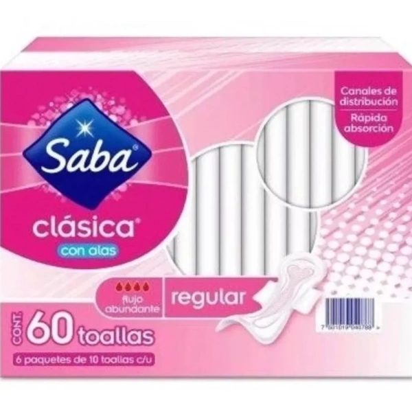TOALLAS SANITARIAS REG 60U