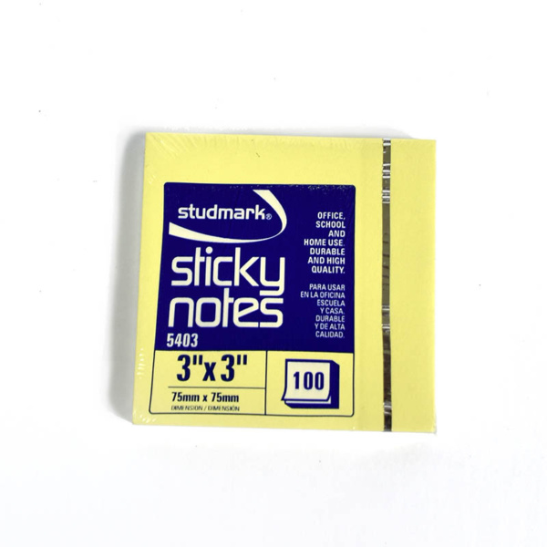 NOTAS ADH STUD 3X3 AMARILLA