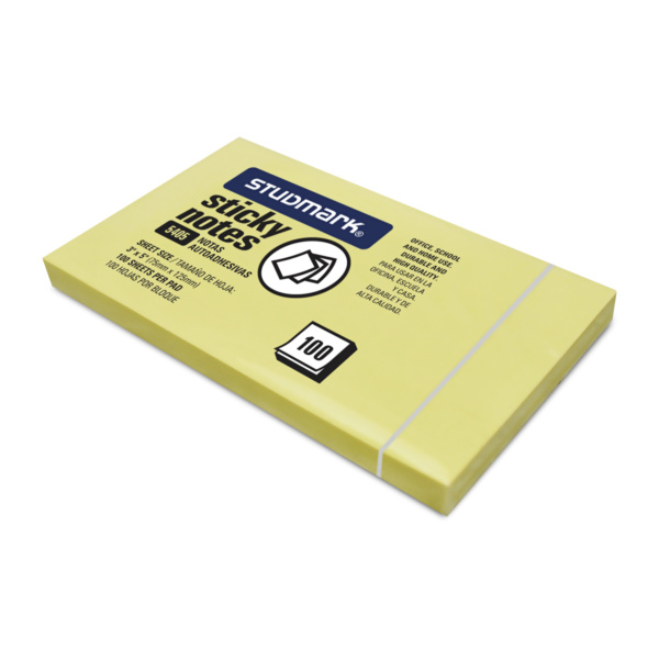 NOTAS ADH STUD 3X5 AMARILLA