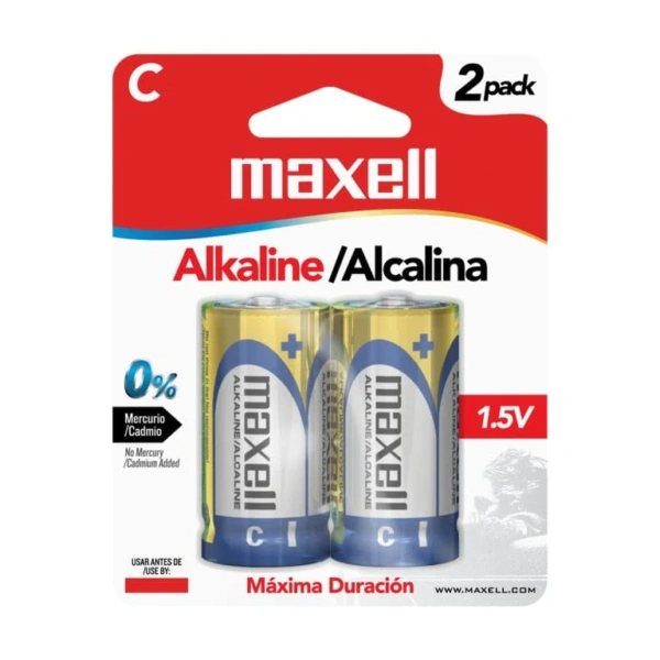 BATERIA C MAXELL ALKALINA 2U