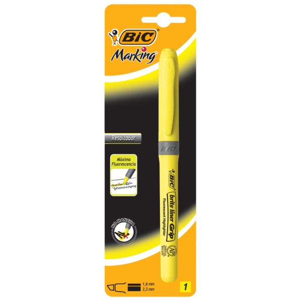 RESALTADOR BIC BRITE AMARILLO