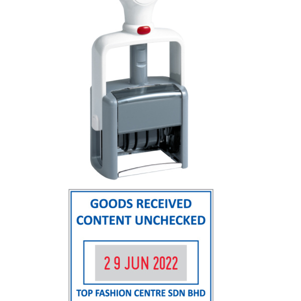 SELLO AUTOM C/FECHA 45X45MM