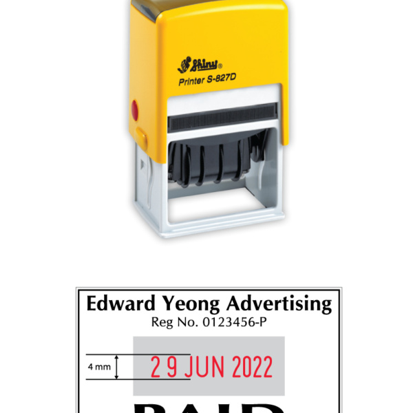 SELLO AUTOM C/FECHA 50X30MM