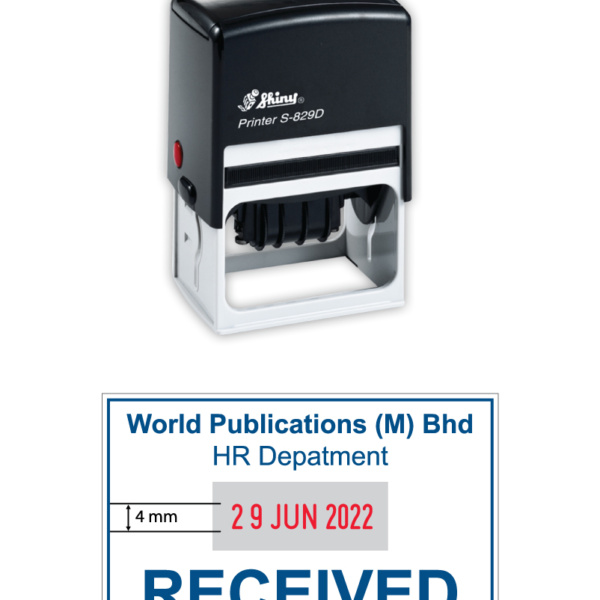 SELLO AUTOM C/FECHA 40X64MM