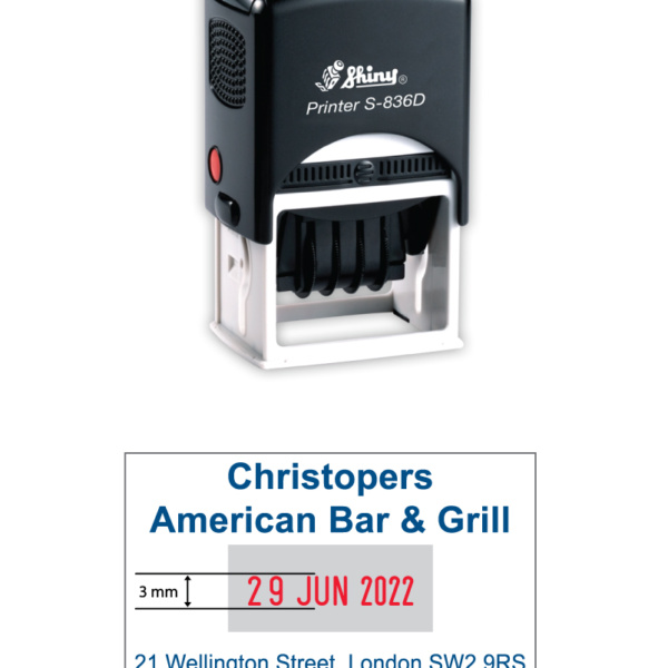 SELLO AUTOM C/FECHA 45X30MM