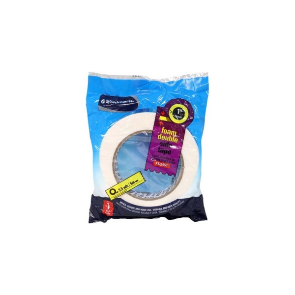 TAPE DBL CNTCT 1PLG BLANCO STD