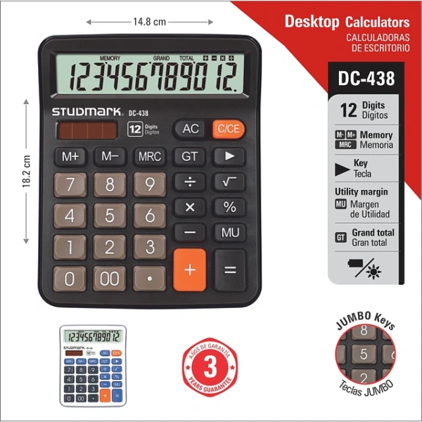 CALCULADORA STUDMARK 12 DIGITO