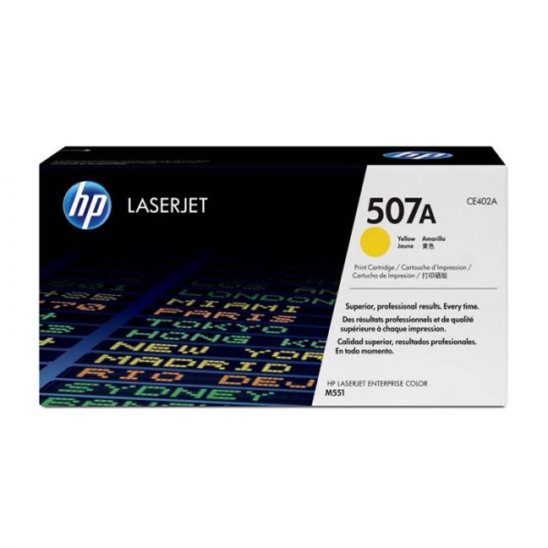 HP # 507A CE402A AMARILLO