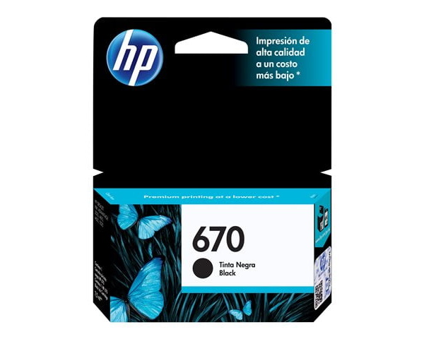 HP # 670  CZ113AL NEGRO