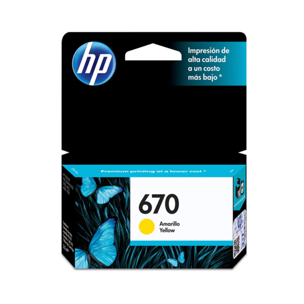 HP # 670 CZ116AL yELLOW