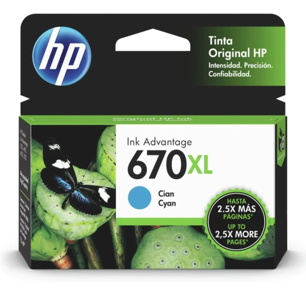 HP # 670 XL CZ118AL CyAN